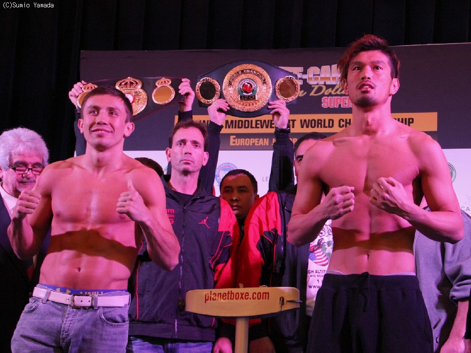 ゴロフキンVS石田