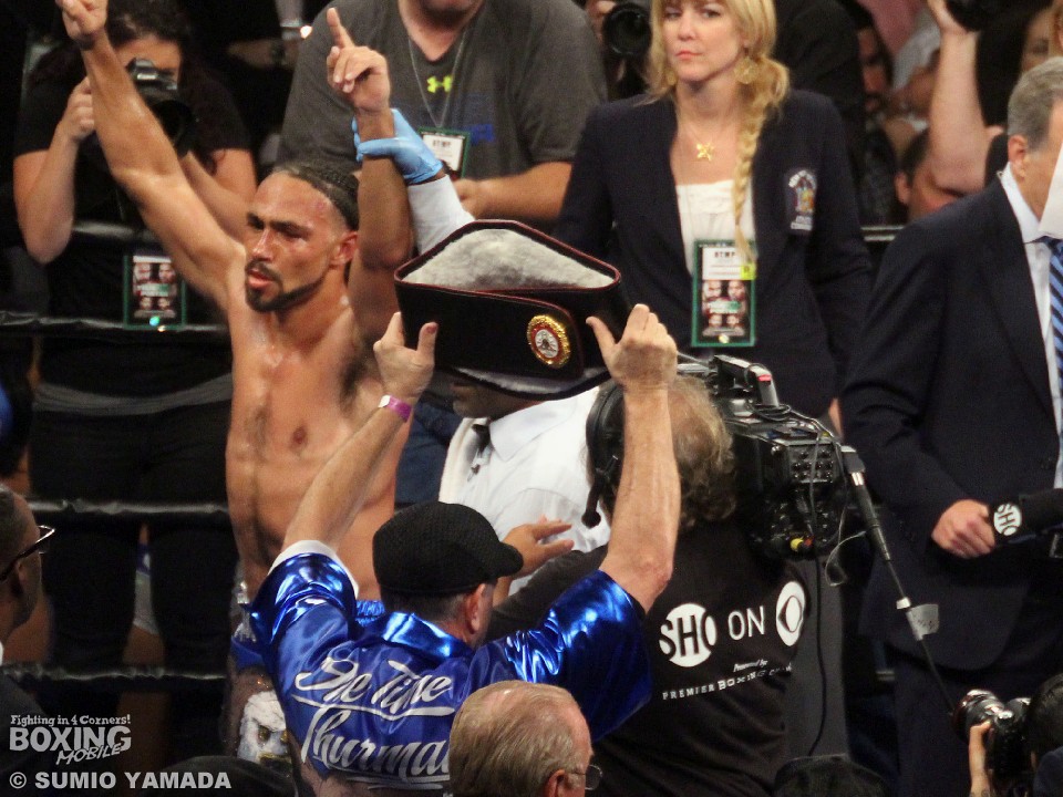 統一戦を前に自信のサーマンとガルシア