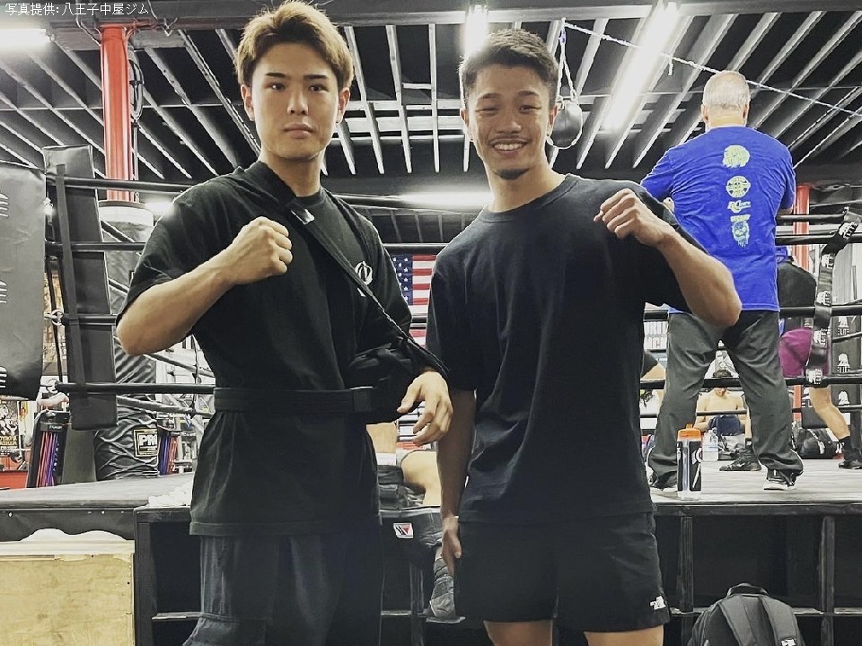 中谷潤人と佐々木尽がロスで再会!