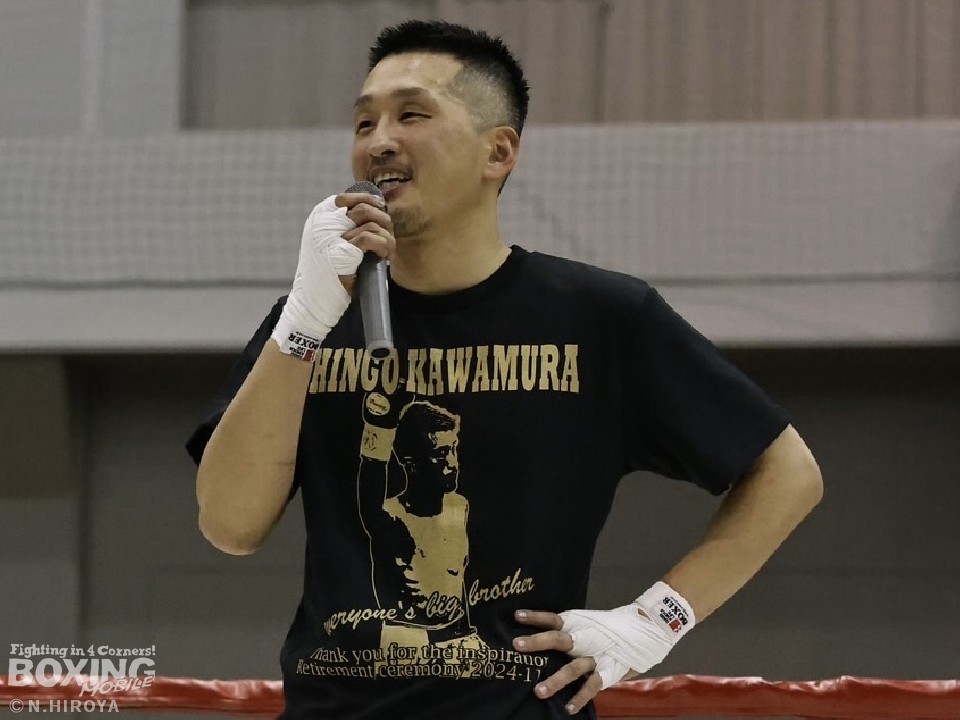 元日本ランカーの河村真吾がリングに別れを告げる